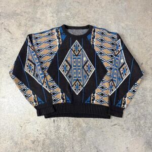 90s Vintage Knit Grandpa Sweater Size XL